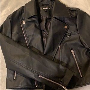 Faux leather jacket